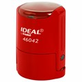 Оснастка для печатей оттиск D=42 мм, синий, TRODAT IDEAL 46042, корпус КРАСНЫЙ, крышка, подушка,125311 238375