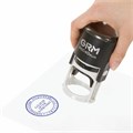 Печать самонаборная 1 круг, оттиск D=40 мм синий, GRM 46040, крышка, КАССА В КОМПЛЕКТЕ, 111000000 231670