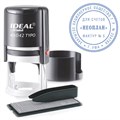 Печать самонаборная 1-круг, оттиск D=42, синий, TRODAT IDEAL 46042DB-R1, крышка, КАССА В КОМПЛЕКТЕ, 161483 237934