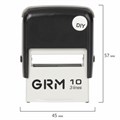 Штамп самонаборный (мини) 3-строчный, оттиск 26х12 мм, синий, GRM 10 DIY, КАССА В КОМПЛЕКТЕ, 116000000 237739