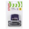 Штамп самонаборный 3-строчный STAFF, оттиск 38х14 мм, "Printer 8051", КАССА В КОМПЛЕКТЕ, 237423 237423