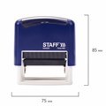 Штамп самонаборный 4-строчный STAFF, оттиск 48х18 мм, "Printer 8052", КАССЫ В КОМПЛЕКТЕ, 237424 237424