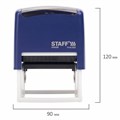 Штамп самонаборный 7-строчный STAFF, оттиск 60х35 мм, "Printer 8028", КАССЫ В КОМПЛЕКТЕ, 237429 237429