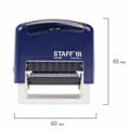 Штамп стандартный STAFF "ОПЛАЧЕНО", оттиск 38х14 мм, "Printer 9011T", 237421 237421