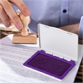 Штемпельная подушка BRAUBERG, 100х80 мм (рабочая поверхность 90х50 мм), фиолетовая краска, 236869 236869