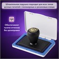 Штемпельная подушка BRAUBERG, 120х90 мм (рабочая поверхность 105х65 мм), синяя краска, 236866 236866