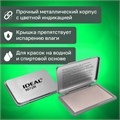 Штемпельная подушка TRODAT IDEAL 9072М, 110х70 мм, металлический корпус, НЕОКРАШЕННАЯ, 190568 238386
