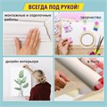 Клейкая двухсторонняя лента 50 мм х 8 м, ПОЛИПРОПИЛЕНОВАЯ ОСНОВА, 90 микрон, BRAUBERG, 600481 600481