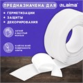 Клейкая лента бордюрная для ванны и кухни 38 мм х 3,35 м, белая, акриловая основа, LAIMA, 608772 608772