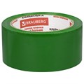 Клейкая лента упаковочная, 48 мм х 66 м, ЗЕЛЕНАЯ, толщина 45 микрон, BRAUBERG, 440073 440073