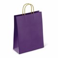 Крафт-пакет бумажный "Dark violet" 26х15х35 см, с кручеными ручками, 80 г/м2, моноцвет, 112405 701003