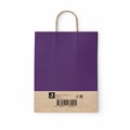Крафт-пакет бумажный "Dark violet" 26х15х35 см, с кручеными ручками, 80 г/м2, моноцвет, 112405 701003