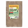 Крафт-пакет бумажный 18х12х29 см, КОМПЛЕКТ 100 шт., плотность 90 г/м2, LAIMA ECO CRAFT, 609683 609683