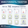 Вакуумные пакеты с клапаном для хранения вещей КОМПЛЕКТ 10 шт., НАСОС в комплекте, LAIMA HOME, 607914 607914