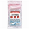 Пакеты с замком ZIP LOCK "зиплок", комплект 100 шт., 70х100 мм, ПВД, толщина 35 микрон, BRAUBERG, 606208 606208