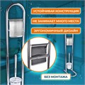 Стойка напольная ерш с подставкой + держатель туалетной бумаги, сталь/пластик, зеркальный, LAIMA, 607433 607433