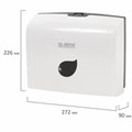 Диспенсер для полотенец LAIMA PROFESSIONAL ECO (Система H2), Z-сложения, белый, ABS-пластик, 606547 606547