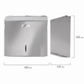 Диспенсер для полотенец LAIMA PROFESSIONAL INOX, (Система H3) V-сложения, нержавеющая сталь, зеркальный, 605697 605697