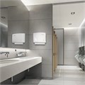 Диспенсер для полотенец LAIMA PROFESSIONAL ORIGINAL (Система H2), Z-сложения, белый, ABS-пластик, 605759 605759