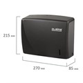 Диспенсер для полотенец LAIMA PROFESSIONAL ORIGINAL (Система H2), Z-сложения, черный, ABS-пластик, 605760 605760