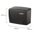 Диспенсер для полотенец LAIMA PROFESSIONAL ORIGINAL (Система H3), V-сложения, черный, ABS, 605762 605762