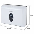 Диспенсер для полотенец бытовой LAIMA HOME (Система H2), Z-сложения, белый, ABS, 609108, M-5823B-W 609108