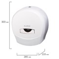 Диспенсер для туалетной бумаги LAIMA PROFESSIONAL CLASSIC (Система T2), малый, белый, ABS-пластик, 601427 601427