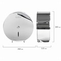 Диспенсер для туалетной бумаги LAIMA PROFESSIONAL INOX, (Система T2) малый, нержавеющая сталь, зеркальный, 605699 605699