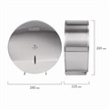 Диспенсер для туалетной бумаги LAIMA PROFESSIONAL INOX, (Система T2) малый, нержавеющая сталь, матовый, 605698 605698