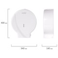 Диспенсер для туалетной бумаги LAIMA PROFESSIONAL ORIGINAL (Система T1), БОЛЬШОЙ, белый, ABS-пластик, 605768 605768