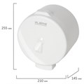 Диспенсер для туалетной бумаги LAIMA PROFESSIONAL ORIGINAL (Система T8), белый, ABS-пластик, 605769 605769