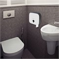 Диспенсер для туалетной бумаги ULTRA LAIMA PROFESSIONAL (Система T2), малый, белый, ABS-пластик, 606835 606835