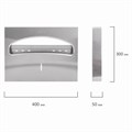 Диспенсер для покрытий на унитаз LAIMA PROFESSIONAL INOX, (V1) 1/2, нержавеющая сталь, матовый, 605702 605702