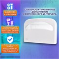 Диспенсер для покрытий на унитаз LAIMA PROFESSIONAL ORIGINAL (V1), 1/2 сложения, белый, ABS-пластик, 605785 605785