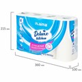 Полотенца бумажные 3-х слойные, 4 рулона по 11 м (отрыв 1/2 листа), LAIMA Deluxe, 100% целлюлоза, 115400 115400