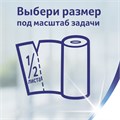 Полотенца бумажные бытовые 2-х слойные, 4 рулона (4х14 м), белые, ZEWA, 144099 126254