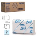 Полотенца бумажные 110 шт., KIMBERLY-CLARK Scott, КОМПЛЕКТ 16 шт., Slimfold, белые, 29,5х19 см, М-fold, 5856 126121