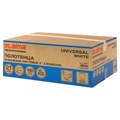 Полотенца бумажные 190 шт., LAIMA (Система H2) UNIVERSAL WHITE, 1-слойные, белые, КОМПЛЕКТ 21 пачка, 22,5х20,5 см, Z-сложения, 112517 112517