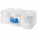 Полотенца бумажные с центральной вытяжкой 300 м, LAIMA (Система M2) UNIVERSAL WHITE, 1-слойные, белые, КОМПЛЕКТ 6 рулонов, 112506 112506