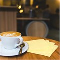 Салфетки бумажные 250 штук, 24х24 см, LAIMA, желтые, 100% целлюлоза, 111948 111948