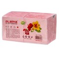 Салфетки бумажные, 250 штук, 24х24 см, LAIMA, красные (пастельный цвет), 100% целлюлоза, 111950 111950