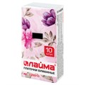 Платки носовые LAIMA/ЛАЙМА, 3-х слойные, 10 шт. х (спайка 10 пачек), 20х20 см, 126910 126910