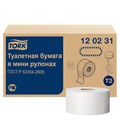 Бумага туалетная 170 метров, TORK (Система T2) ADVANCED, 2-слойная, белая, КОМПЛЕКТ 12 рулонов, 120231 126502