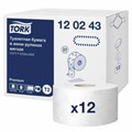 Бумага туалетная 170 метров, TORK (Система T2) PREMIUM, 2-слойная, белая, КОМПЛЕКТ 12 рулонов, 120243 124543