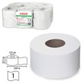 Бумага туалетная 200 м, LAIMA (T2), ADVANCED, 1-слойная, цвет белый, КОМПЛЕКТ 12 рулонов, 126093 126093