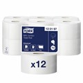 Бумага туалетная 200 метров, TORK (Система T2) UNIVERSAL, 1-слойная, КОМПЛЕКТ 12 рулонов, 120197 124545