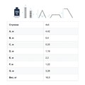 Лестница-трансформер алюминиевая 4х4 ступени, высота 4,5 м (4 секции по 1,2 м) до 150 кг, вес 16,5 кг, НОВАЯ ВЫСОТА, 3320404 601909