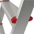 Стремянка алюминиевая 7 стандартных ступеней 9 см, площадка 1,5 м, нагрузка 225 кг, вес 7 кг, НОВАЯ ВЫСОТА, 3110107 602931