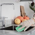 Губки бытовые MAXI, 27х96х64 мм, КОМПЛЕКТ 10 шт., поролон/абразив, для посуды/уборки, ОФИСМАГ, К0012, 601553 601553