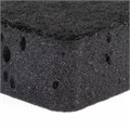 Губки для посуды BIG BLACK 95х70х35 мм КОМПЛЕКТ 10 шт., КРУПНОПОРИСТЫЙ поролон/абразив LAIMA, 608650 608650